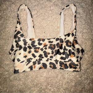 XXS Aerie cheetah print bathing suit top